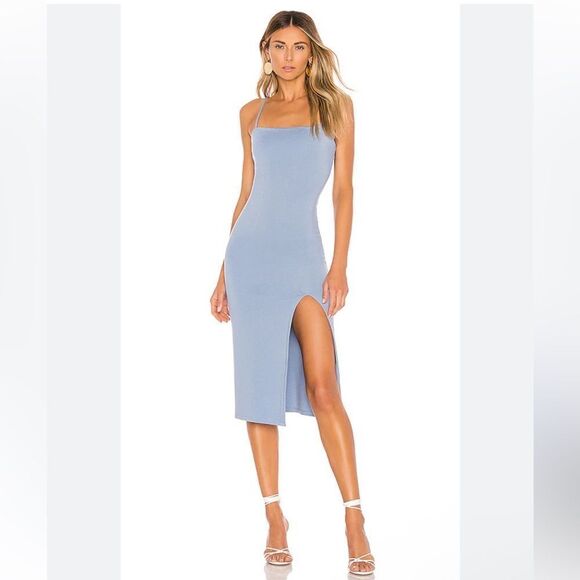 Lovers + Friends Skylar Midi in Blue Bell - Picture 1 of 6